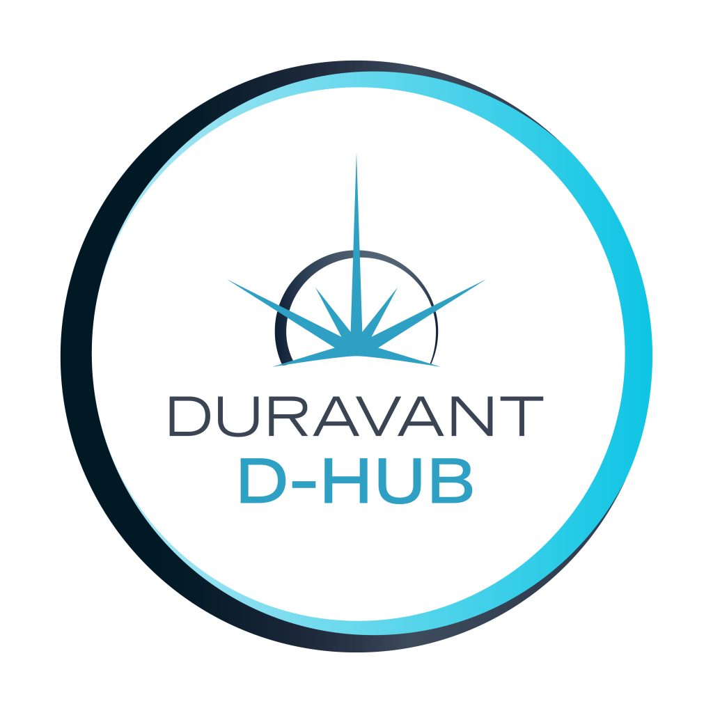 Circular logo with sunburst